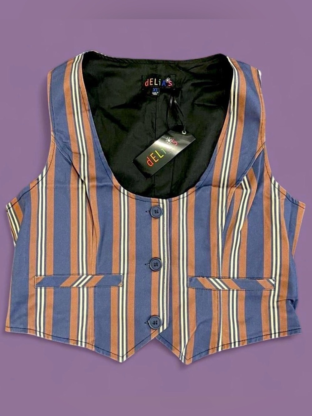 Delia’s x Dolls Kill - SOHO CHIC STRIPED VEST
